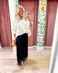 Lace Afternoon Cropped Pants