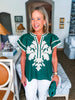 Del Mar Applique Top-Pine