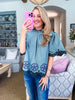 Bohemian Dreams Embroidered Top-Dark Sage