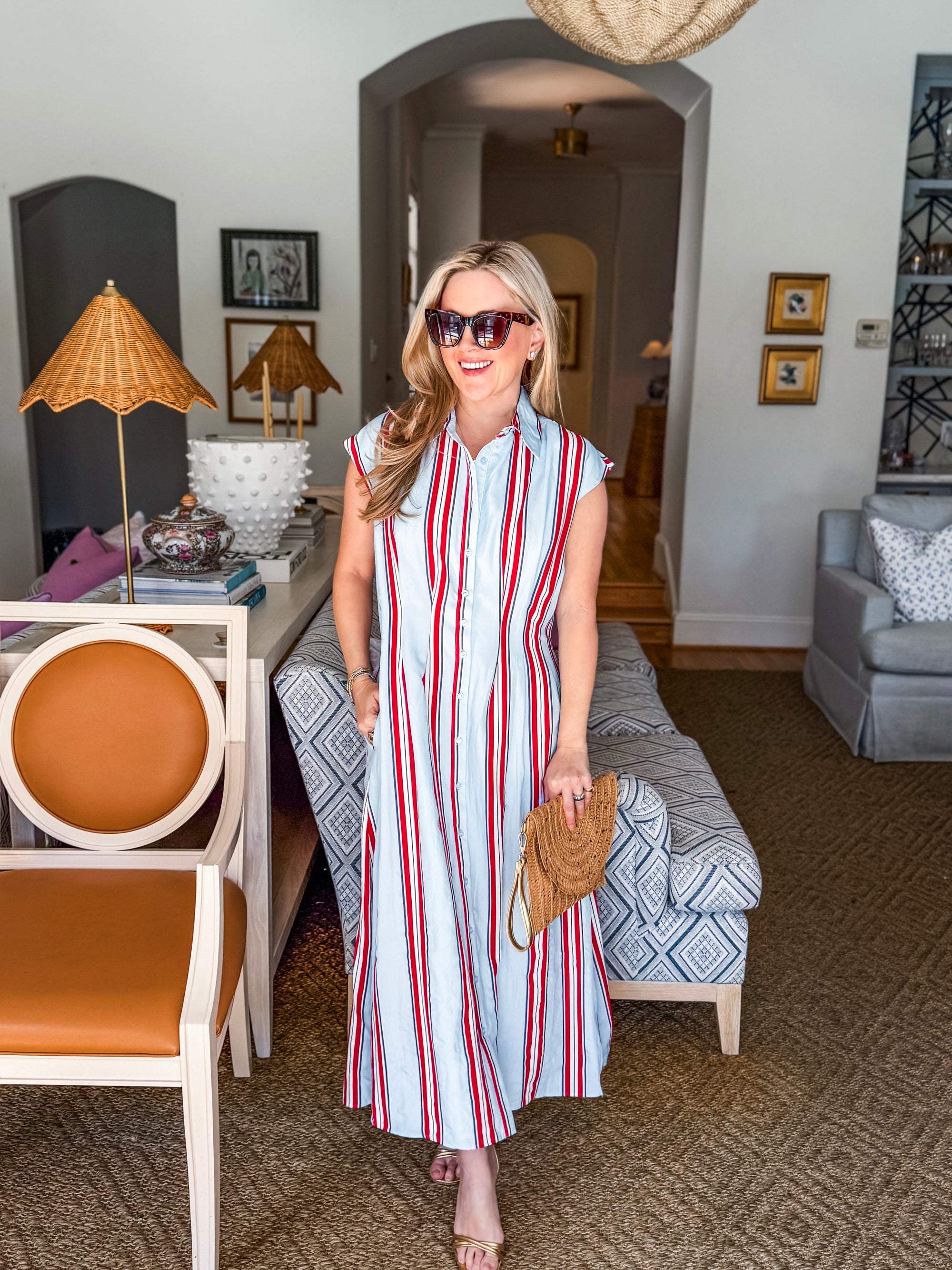 Stars and Stripes Midi Dress