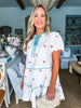 Fruit Basket Embroidered Mini Dress- Cherry