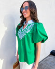 Meet Me in Cabo Top-Kelly Green