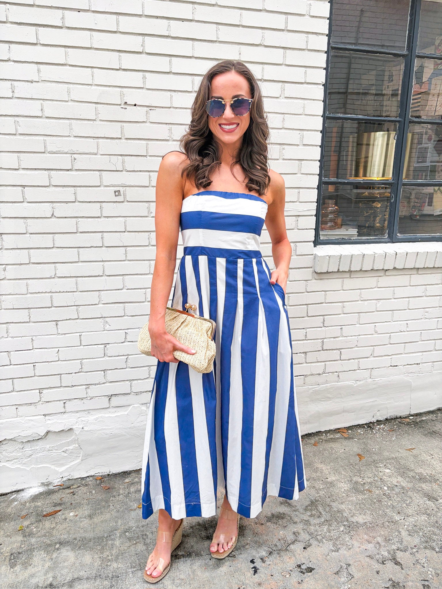 Baha Bound Smocked Back Midi Dress