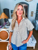 City Time Striped Top-Olive