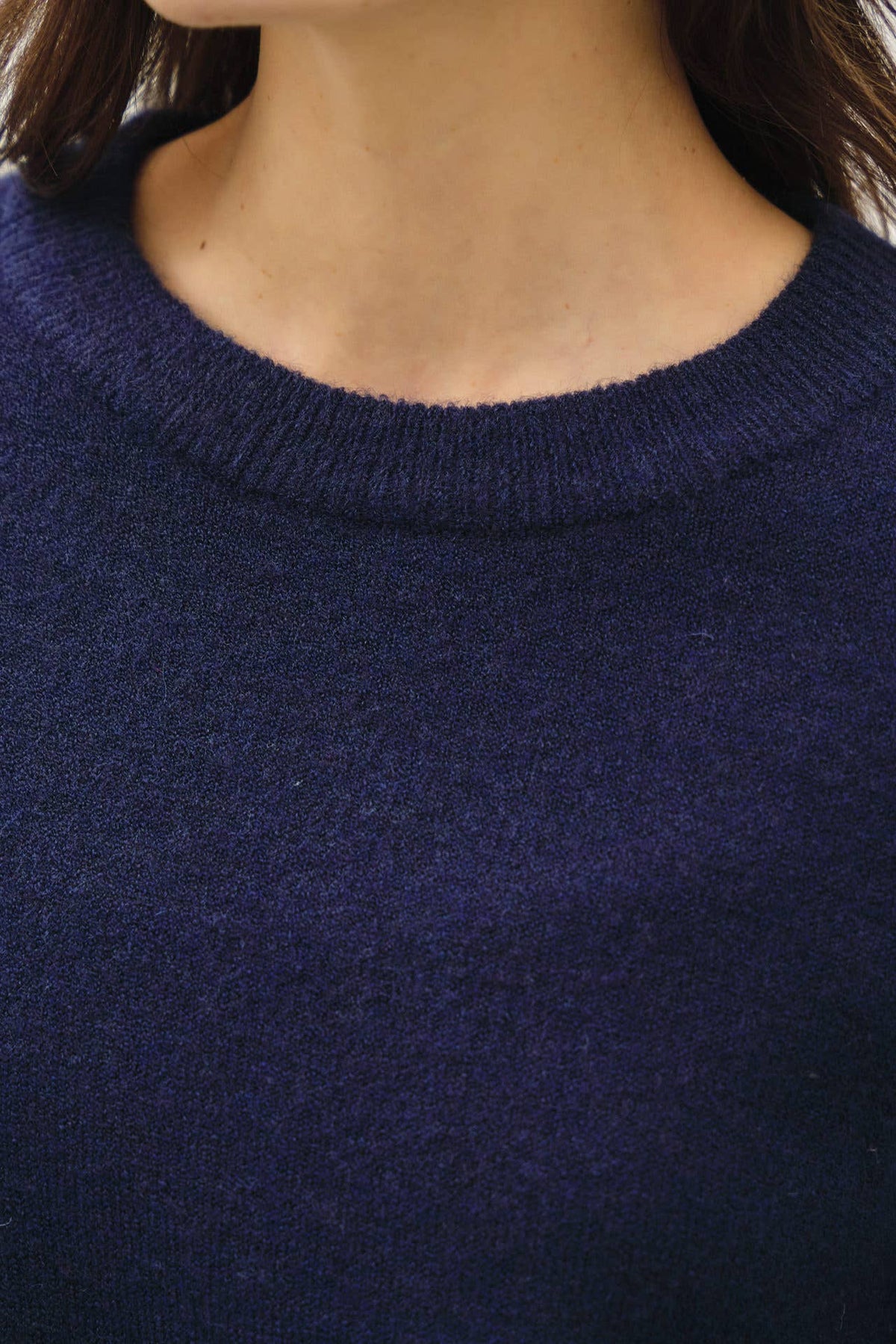 Soft Embrace Crewneck Sweater-Indigo