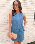 Western Whimsy Denim Dress
