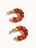 Braided Acrylic Hoop-Red