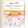 Really Pretty Double Hair Tie- Pink/Yellow