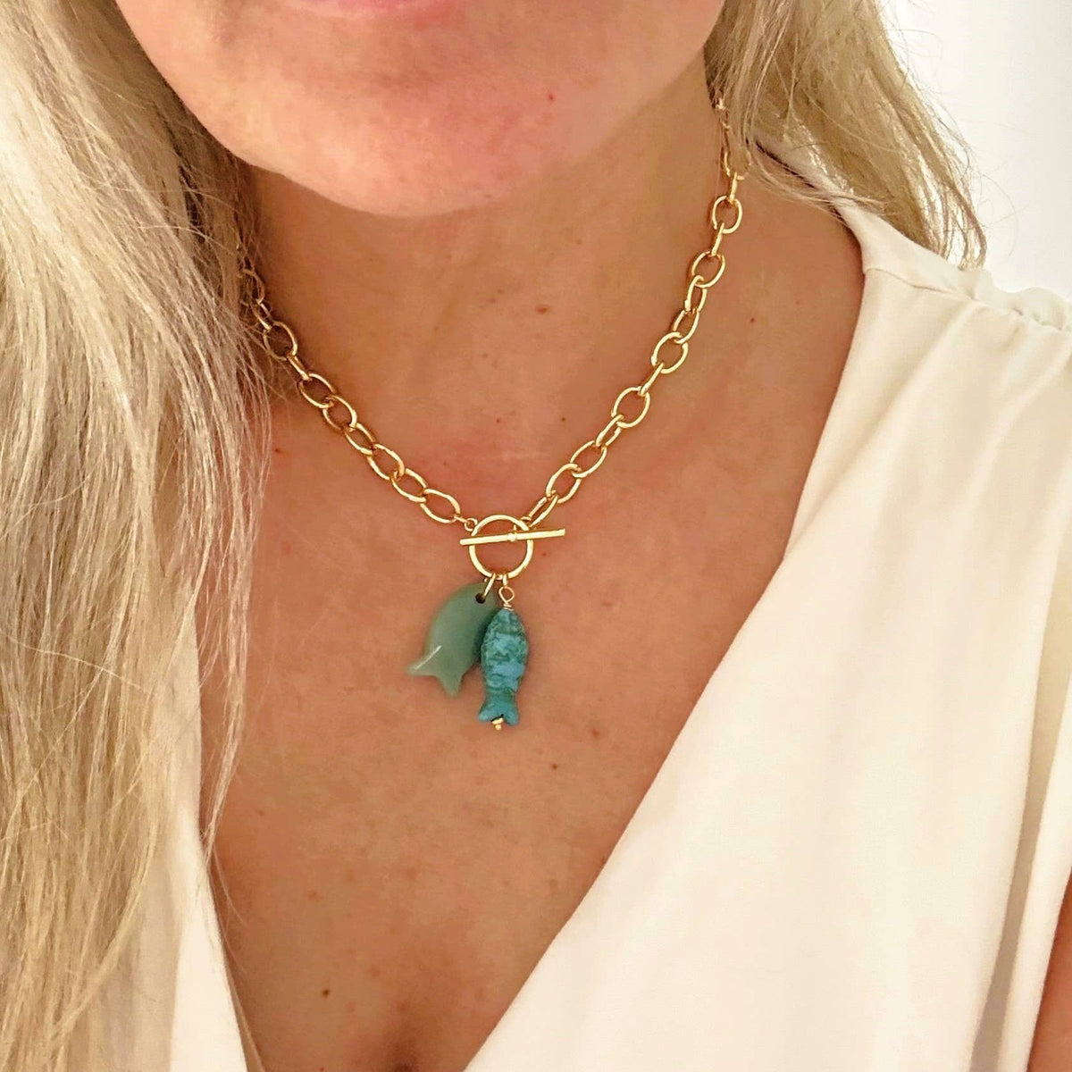 Shay Fish Toggle Necklace