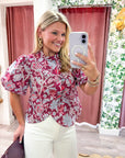 Freya Floral Puff Sleeve Top