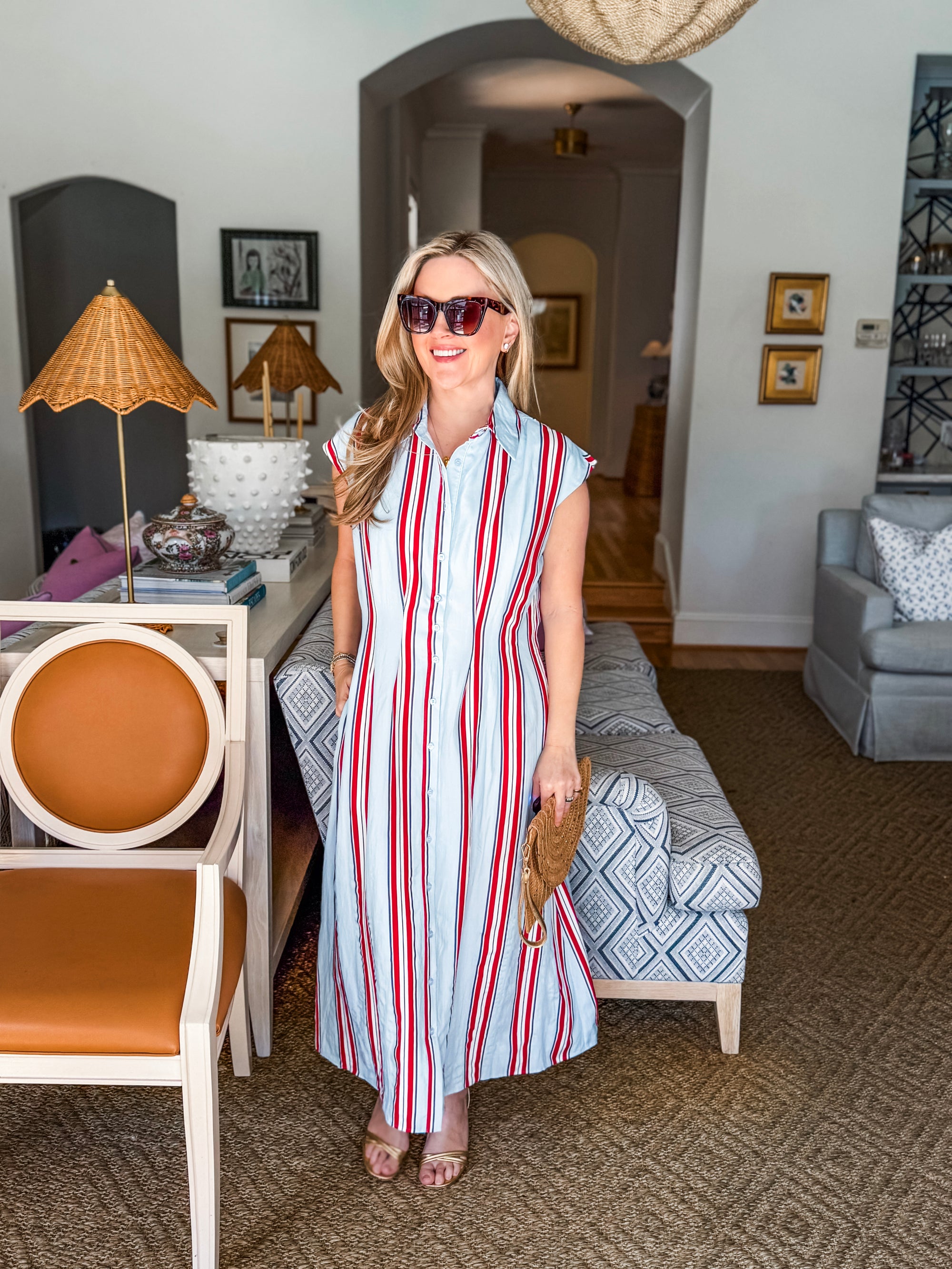 Stars and Stripes Midi Dress