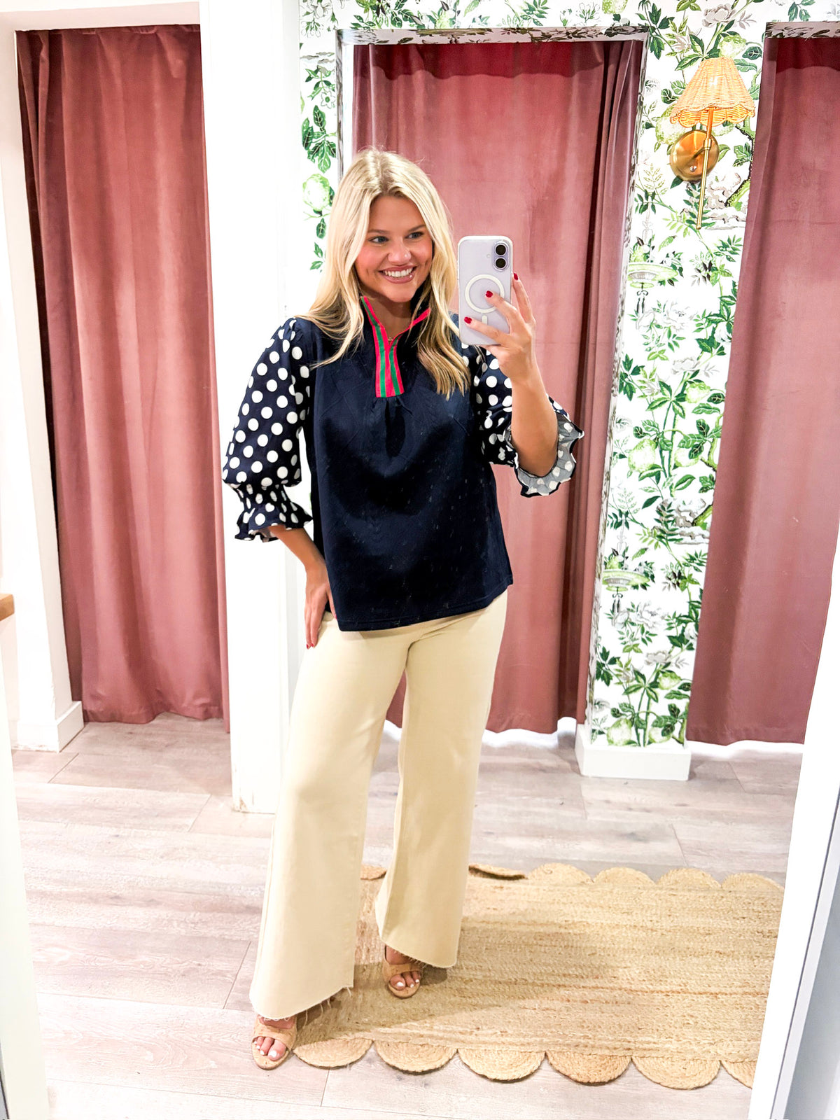 Easy Does It Cropped Jeans-Almond Milk