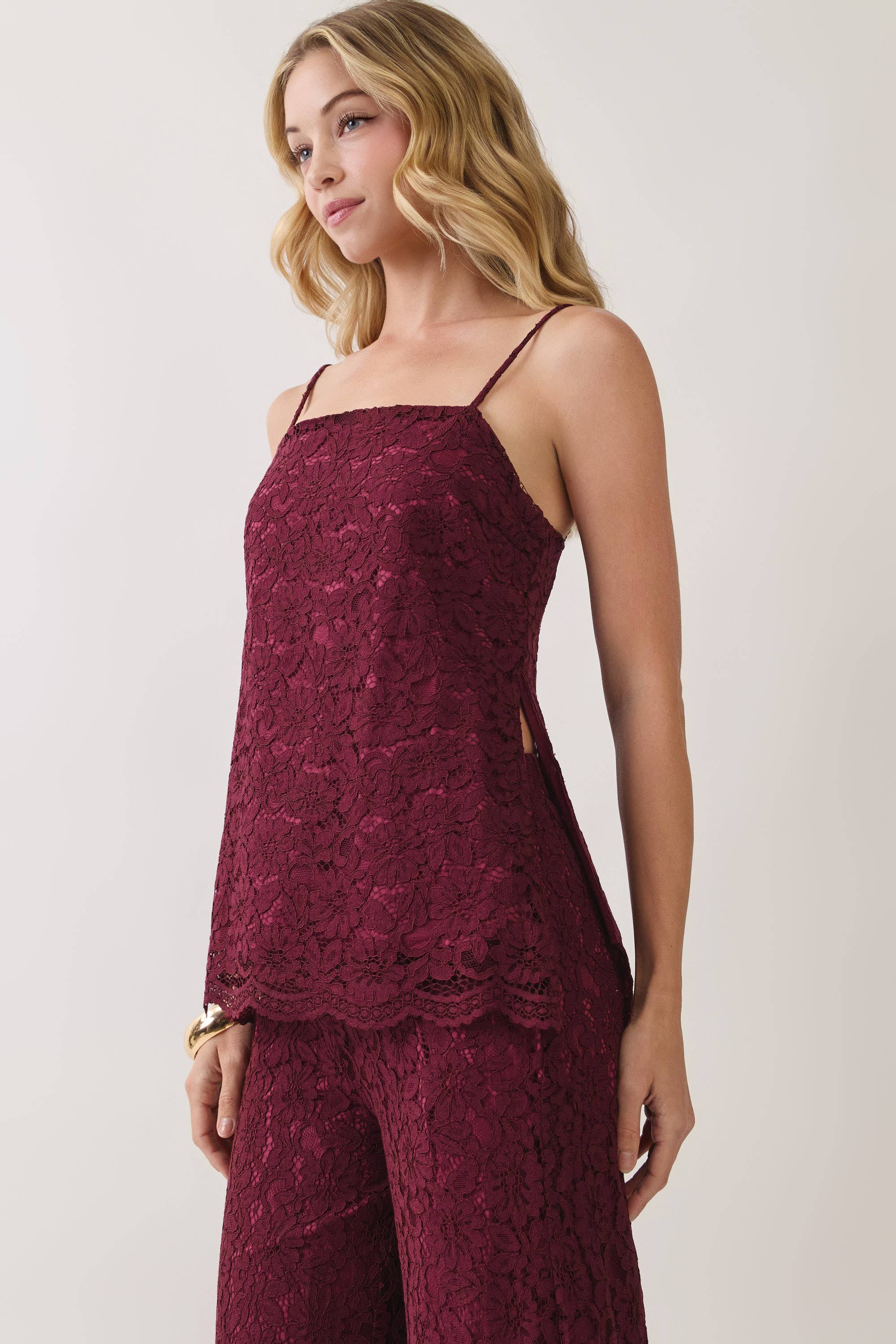 Josephine Lace Scalloped Top