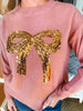 Sequins Bow Knit Sweater