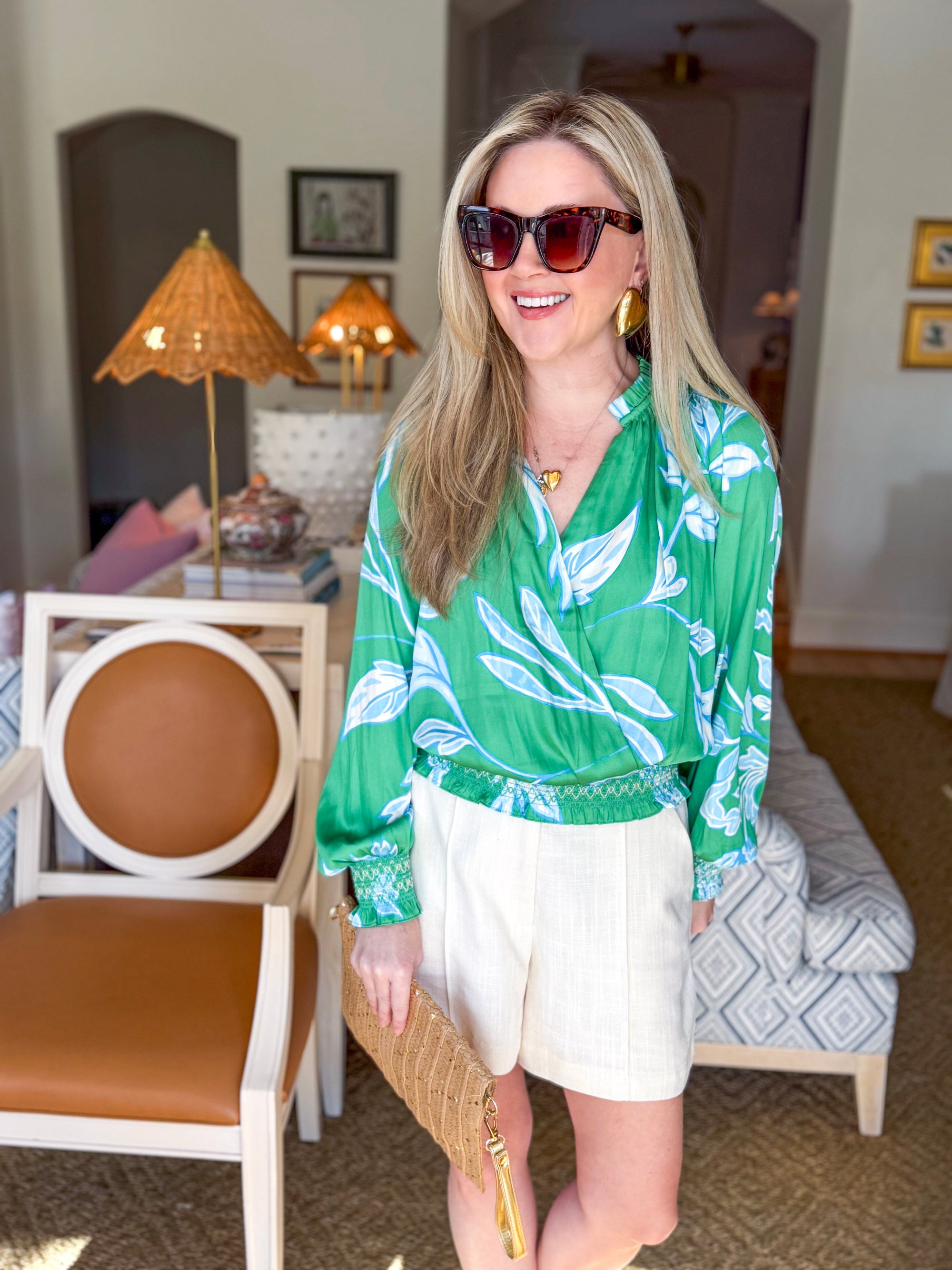 Vibrant Spring Floral Top