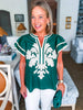 Del Mar Applique Top-Pine