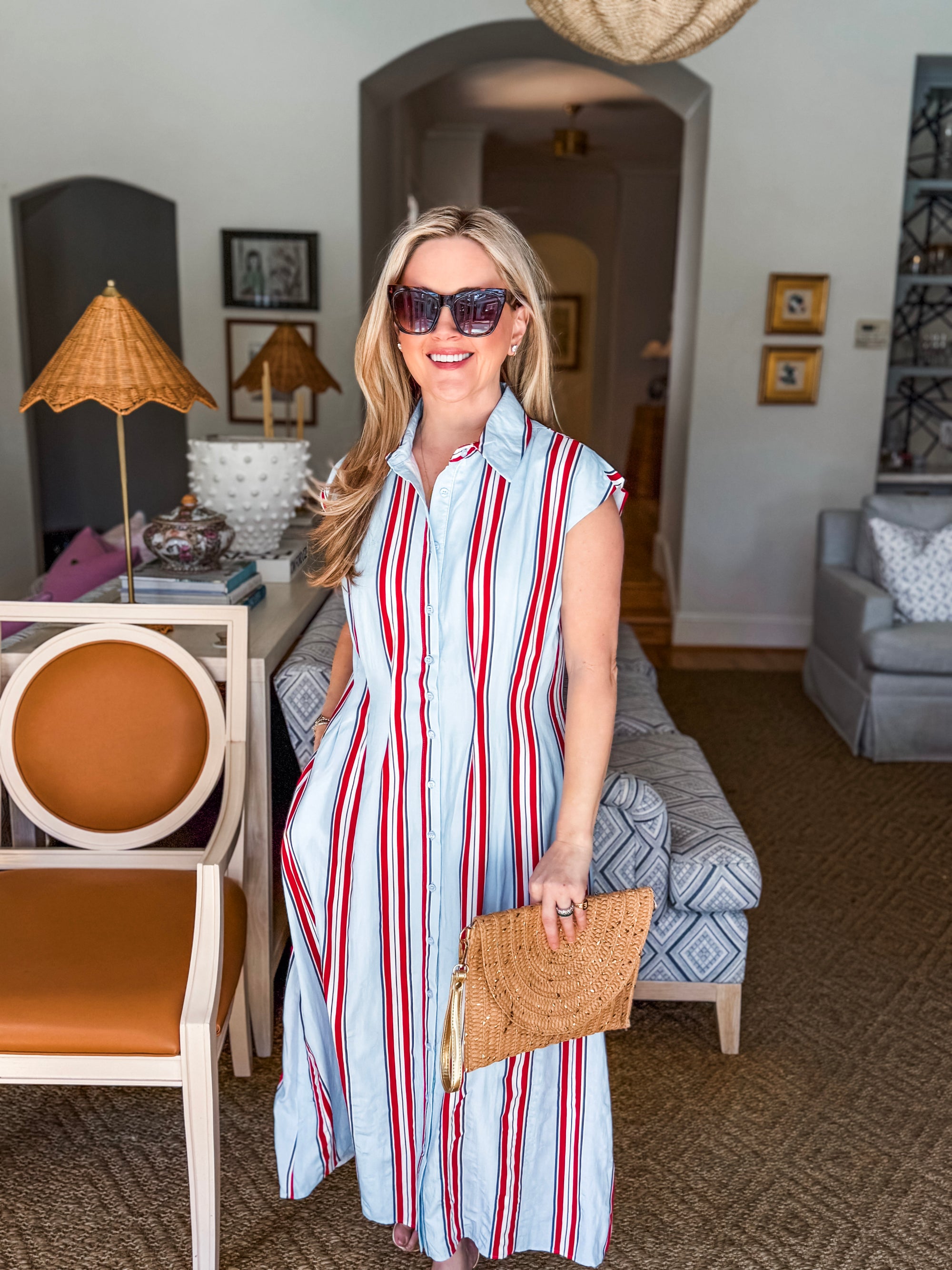 Stars and Stripes Midi Dress