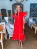 Davie Button Down Midi Dress