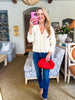 Pearl Girl Scalloped Cardigan