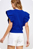 Meet Up Knit Top-Blue