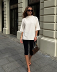 Old Mill Mock Neck Top-Ivory