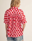 Soft Sunset Polka Dot Top