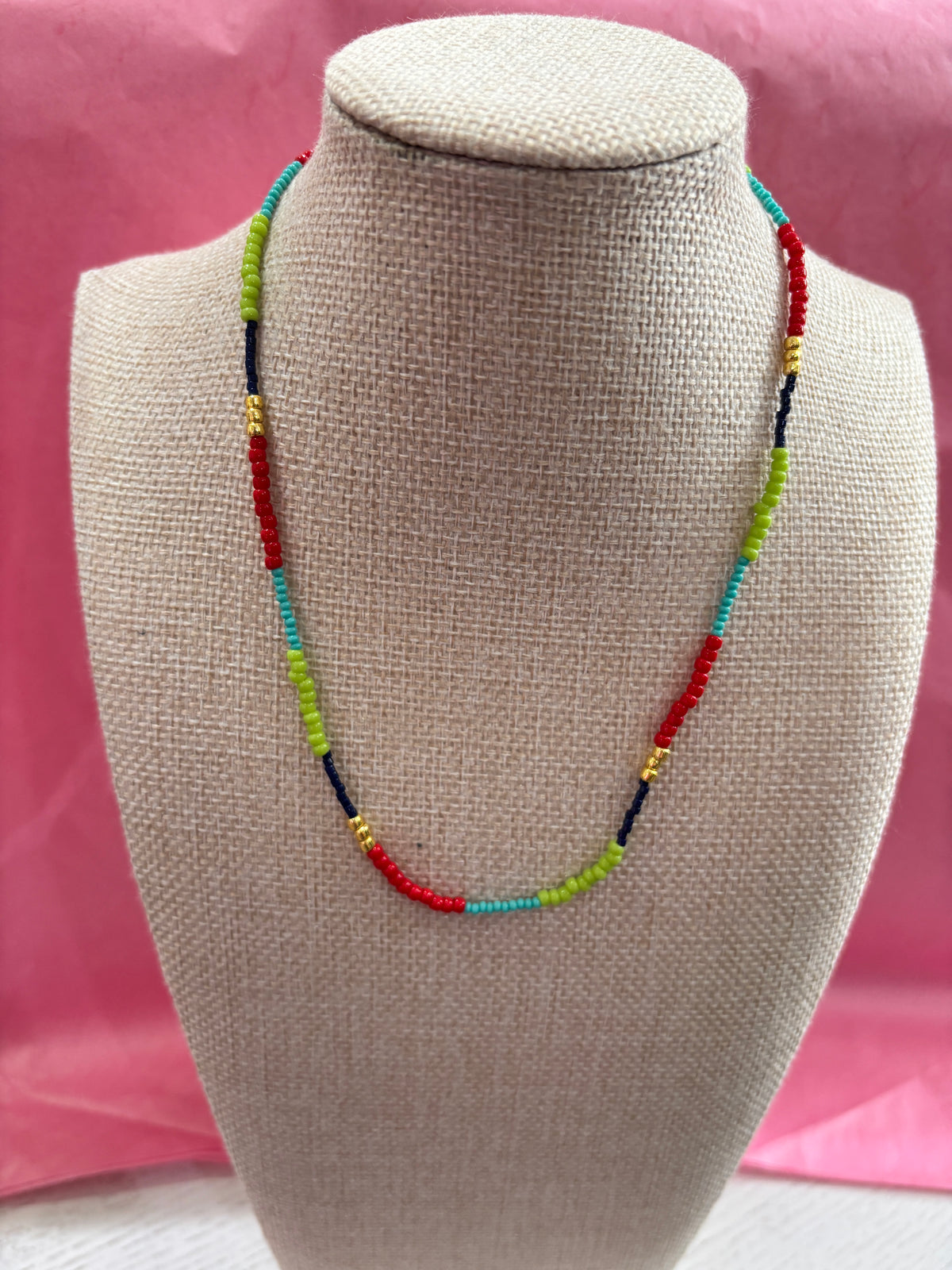 Lettie Seed Bead Necklace-Multi