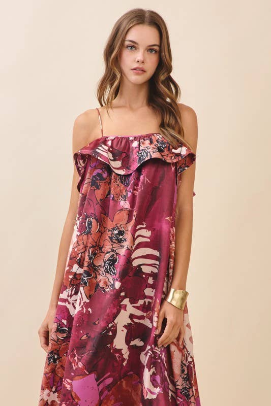 Just Us Flowy Midi Dress