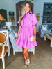 Joyful Smiles Dress-Pink Mauve