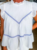 Just Charming Ruffled Top