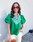 Meet Me in Cabo Top-Kelly Green