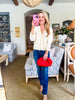 Pearl Girl Scalloped Cardigan