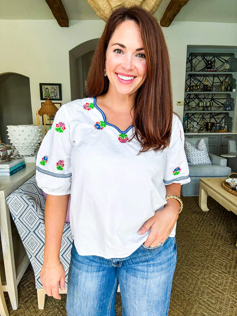 Sweet Whimsy Floral Top