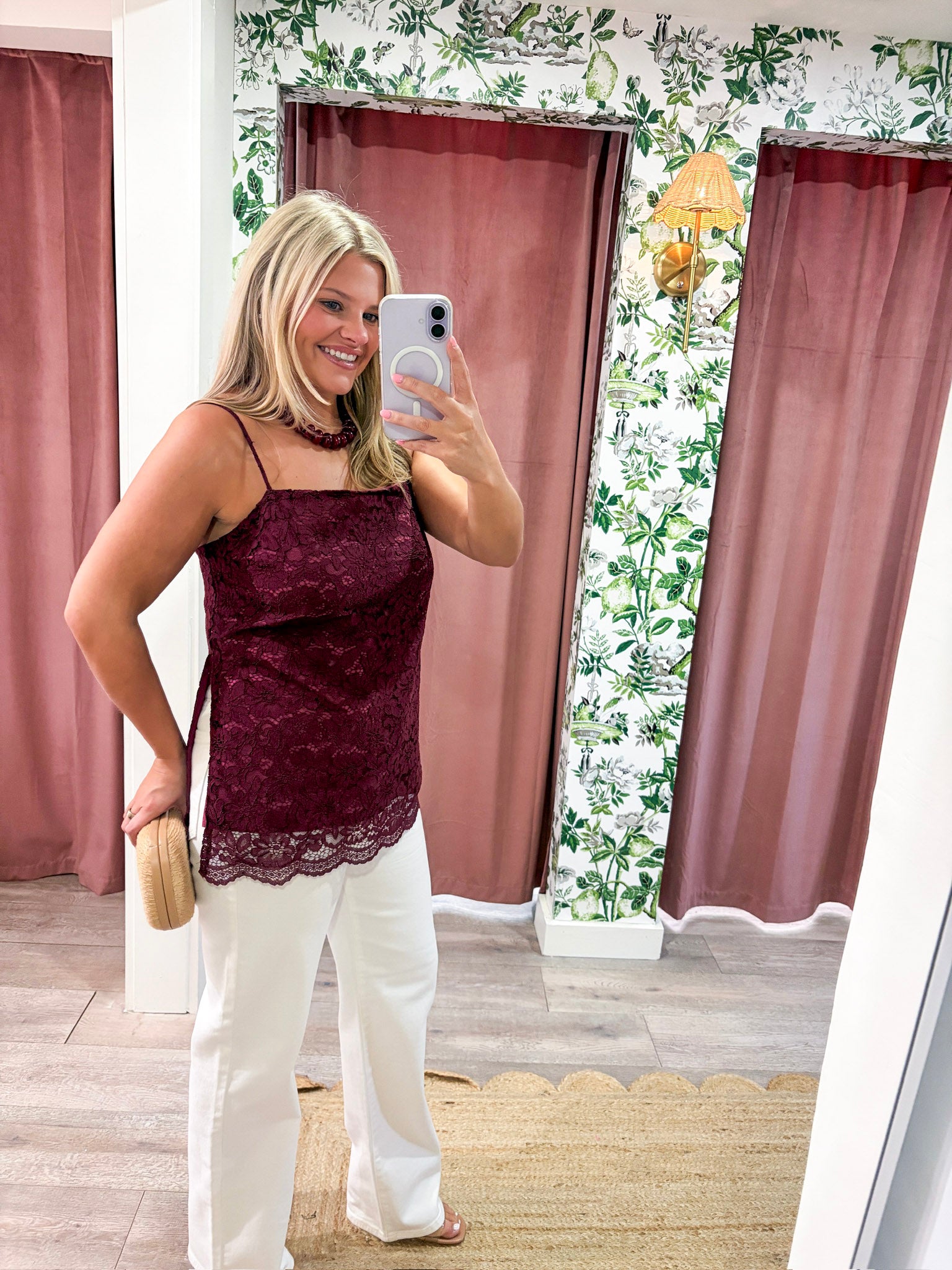 Josephine Lace Scalloped Top