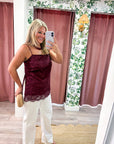 Josephine Lace Scalloped Top
