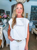 Practically Perfect Bubble Top-Off White