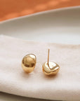 Gold Dome Earrings
