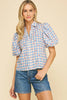 Cherry Check Top