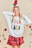 Holiday Falala Embroidered Sweater