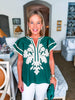 Del Mar Applique Top-Pine