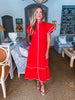 Davie Button Down Midi Dress