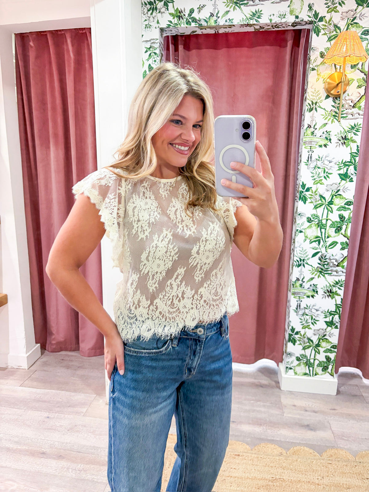 Fine Lady Lace Top
