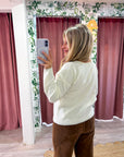 Gentle Days Ribbed Cardigan-Ivory