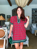 Cider Sipping Plaid Mini Dress
