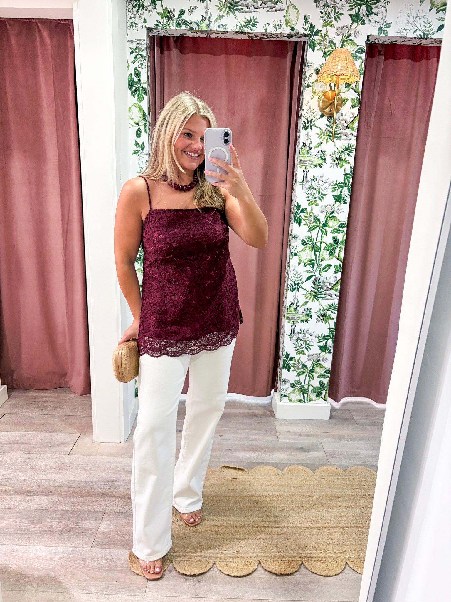 Josephine Lace Scalloped Top