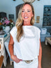 Practically Perfect Bubble Top-Off White
