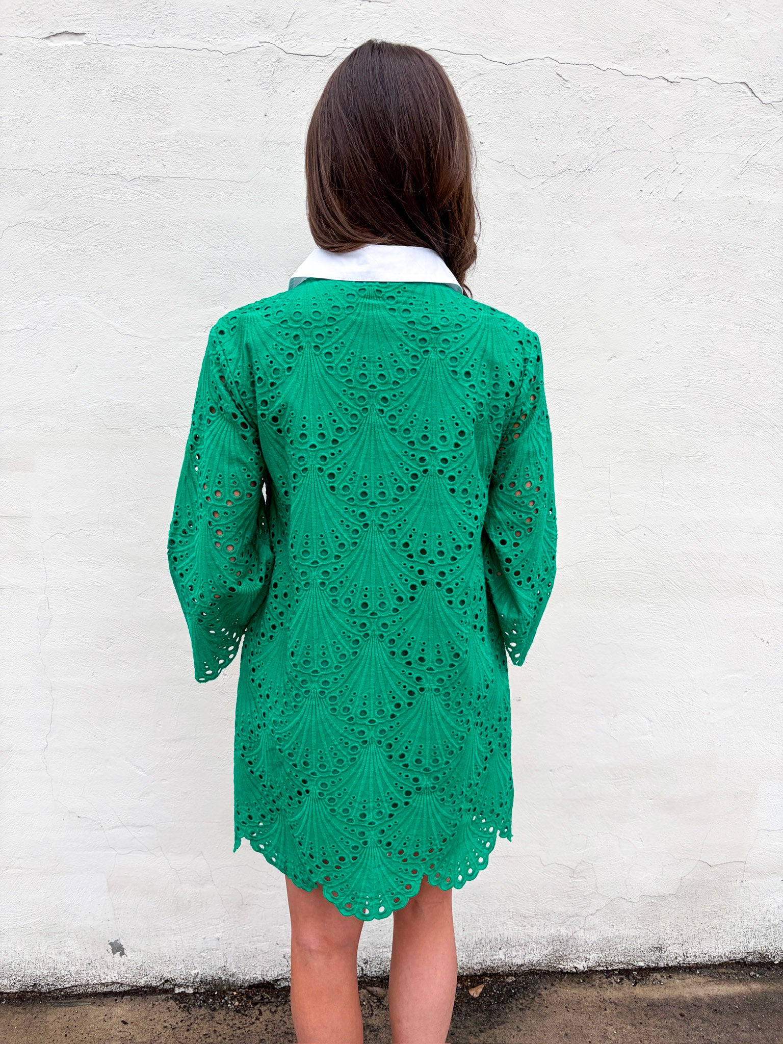Amelia Eyelet Mini Dress