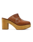 Retro Chic Wooden Clogs