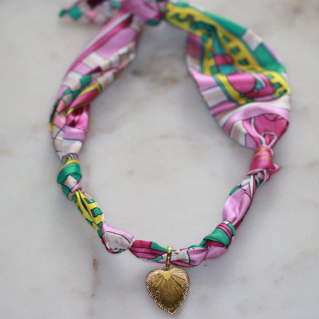 Pretty in Purples Scarf Necklace