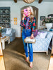 Garden Motif Floral Top